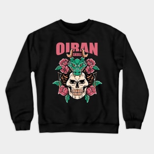 Japanese oiran skull Crewneck Sweatshirt